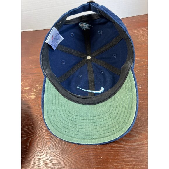 Vintage Nike Unisex Navy Blue Adjustable Baseball Cap With Embroidered Swoosh Lo - Picture 3 of 4